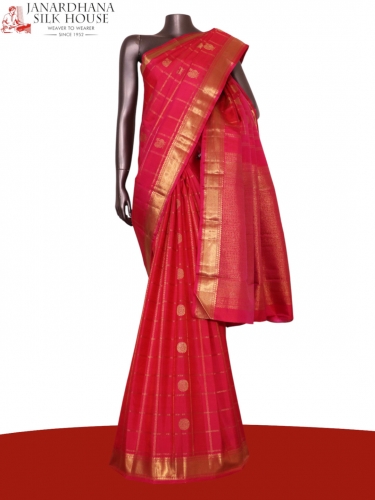 Pure Handloom Kanjeevaram Silk Saree